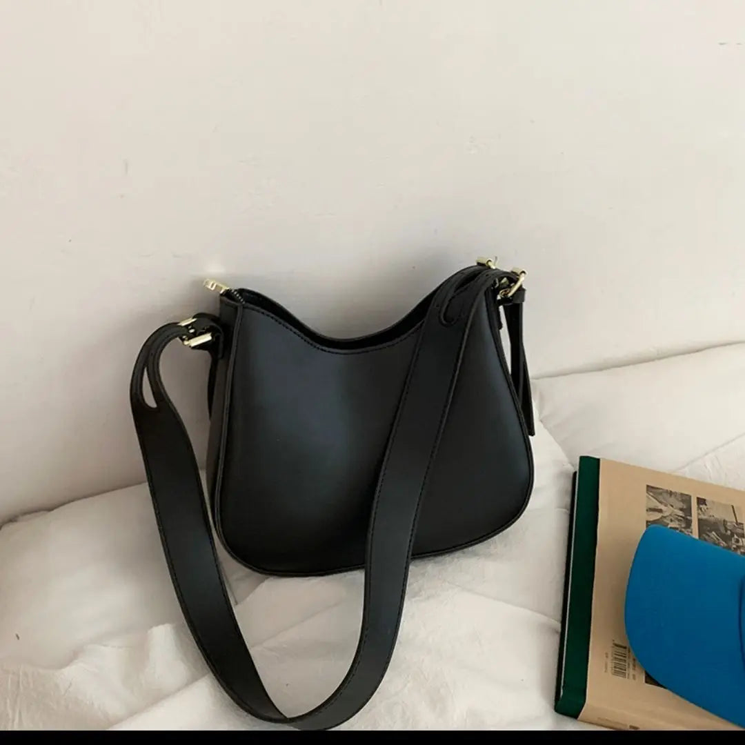 Saddle Small Shoulder Crossbody Bags for Women with Adjustable Wide Strap