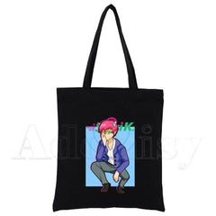 Saiki K Reusable Shopping Tote Bag Gift Handbag