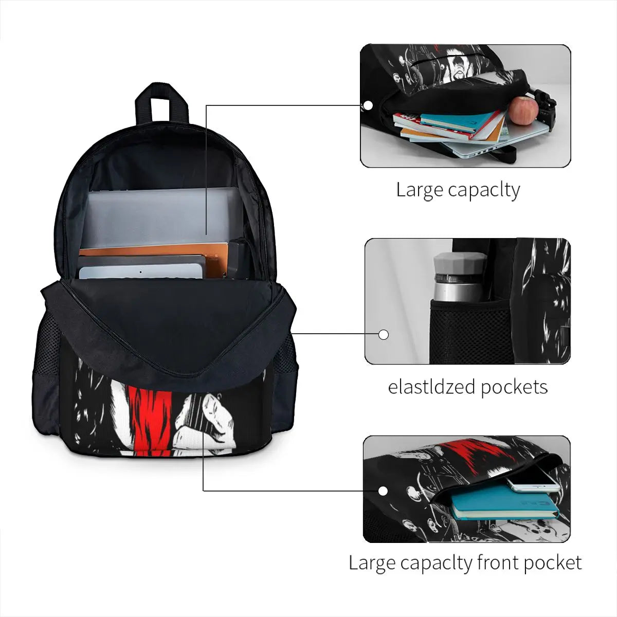Saint Dime Backpacks Men's & Women's School Zipper Close Backpack