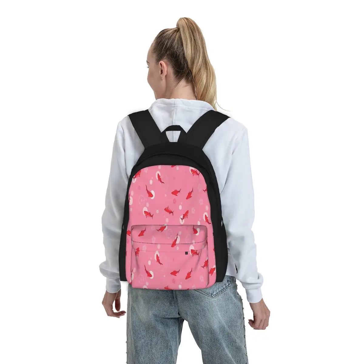 Sakura Shark Backpacks Men's & Women's Anime School Bag