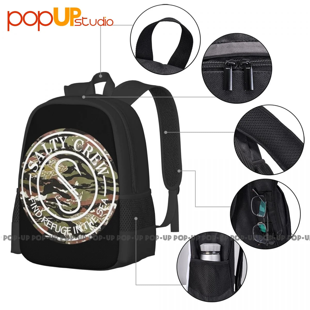 Salty Crew Palomar Triad Backpack School Shoe Bag Storage Bag