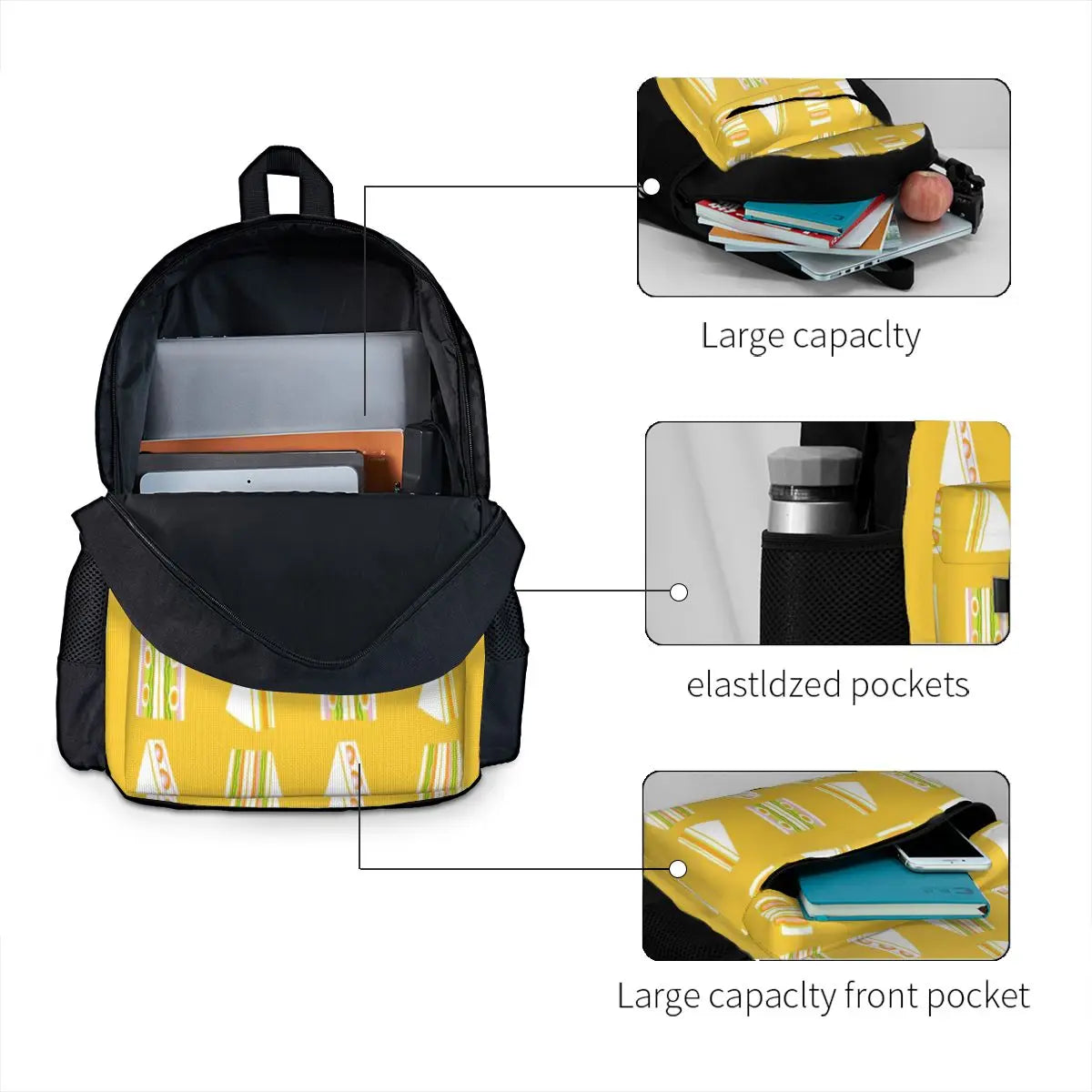 Sandwiches Backpacks Men's Backpacks Bags For Women