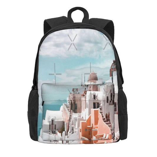 Santorini Oia Greece Backpacks Men's Backpacks Bags