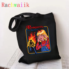 Vintage Harajuku Shopper Bag Canvas Shoulder Large-capacity