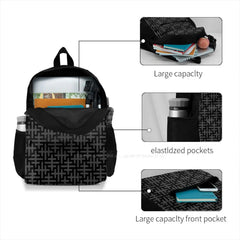 Sayagata 2 Version 2 Travel Laptop Backpack Maze Lucky Cross Pattern