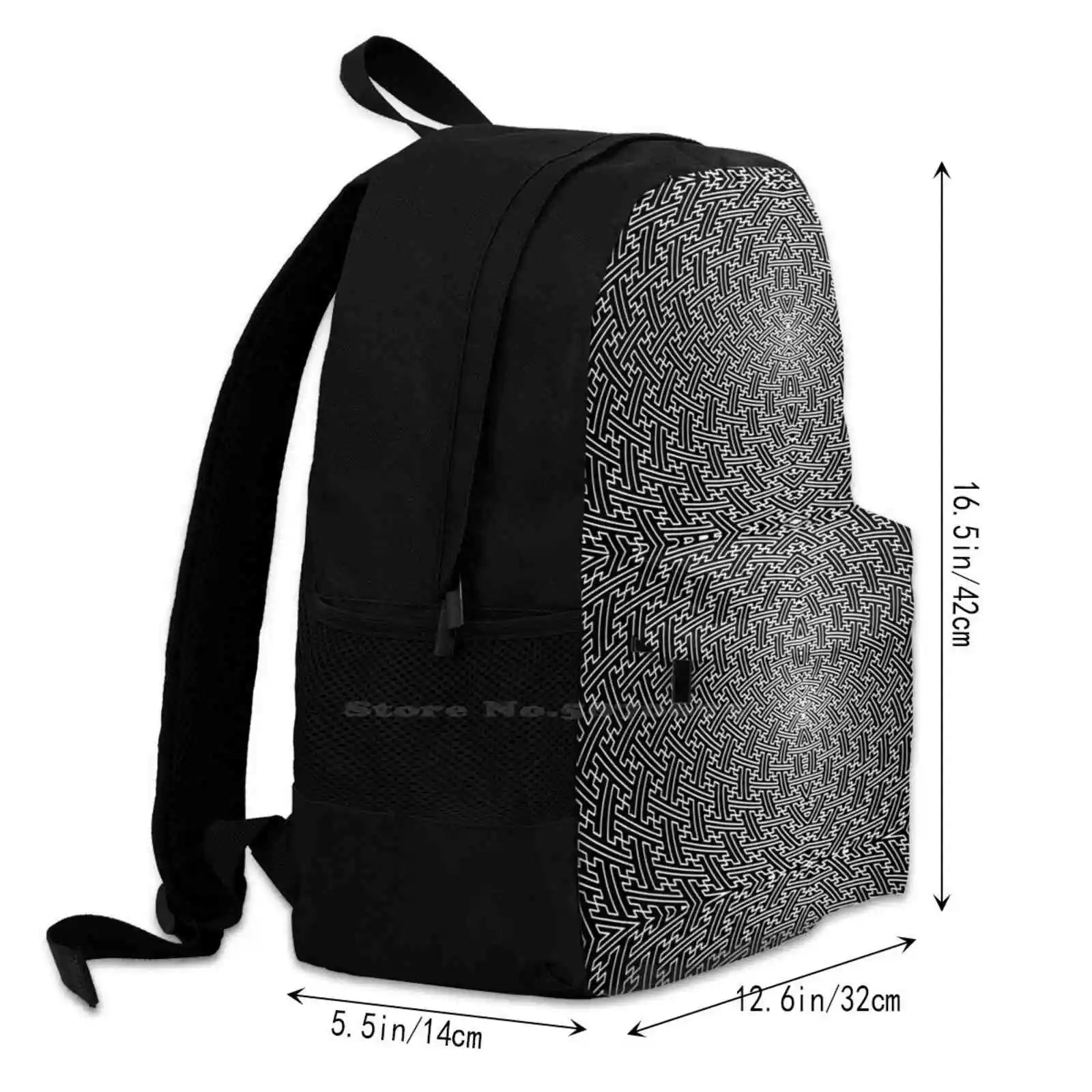 Sayagata Galaktika Laptop Bag - Traditional Geometric Pattern