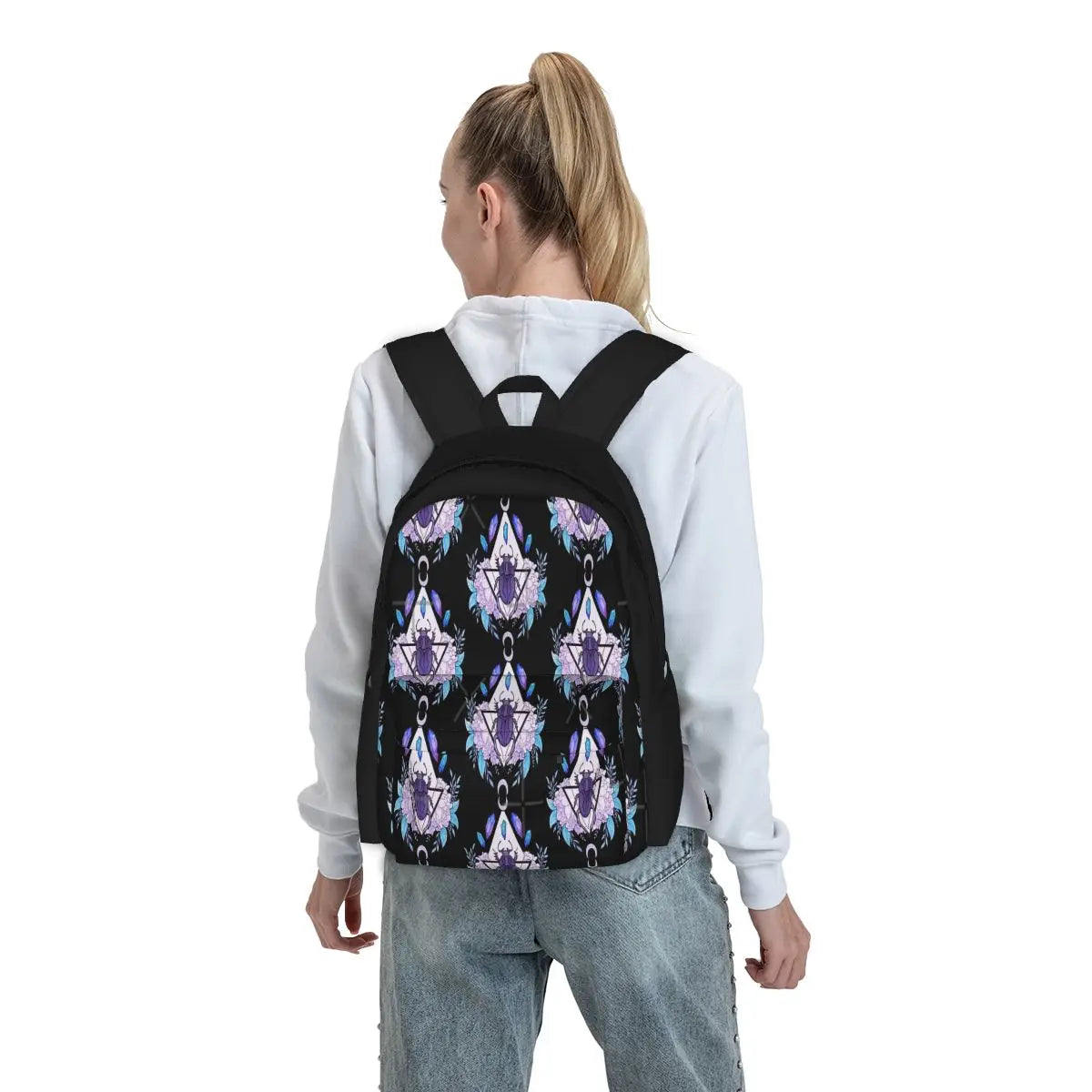 Scarab Queen Nikury Backpacks Men Women Zipper Man Backpack