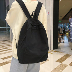 Canvas Girls Backpack Large Capacity Teen Travel Bag Mochila