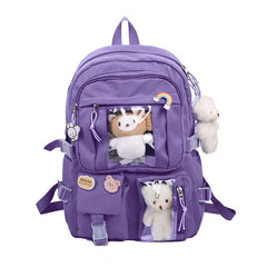 School Backpack Laptop Backpacks Student Bookbag Nylon Casual Travel Bags