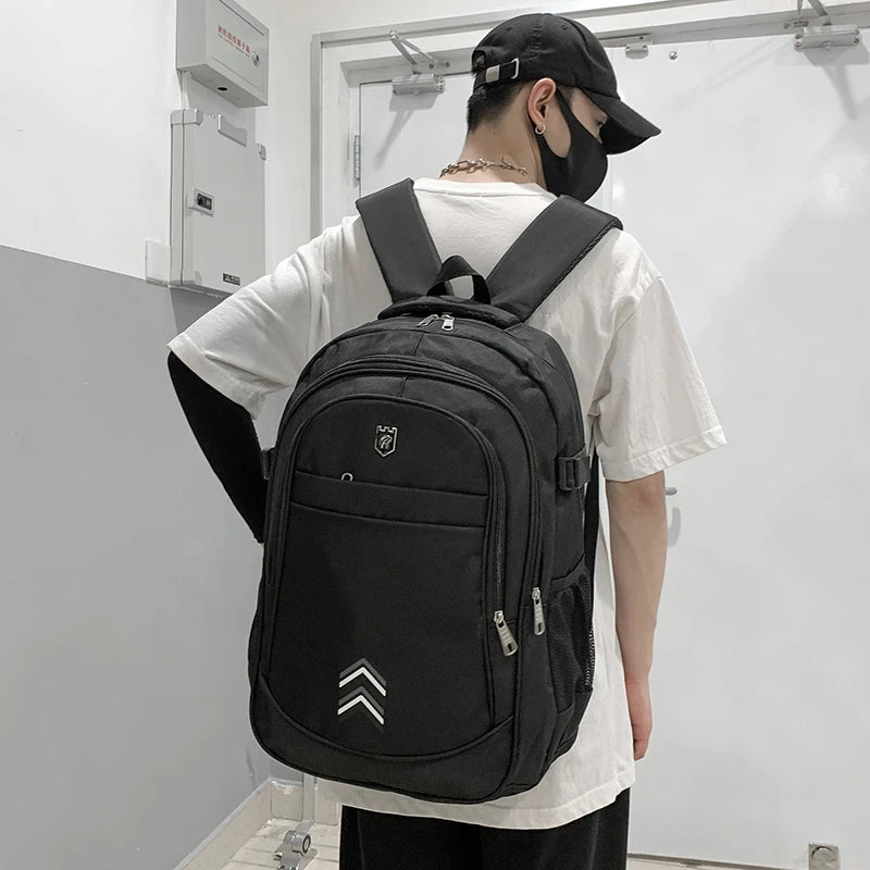Durable Oxford Cloth School Backpack for Men