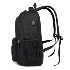 School Backpack USB Charging Port Bag Large Capacity Boys Girls