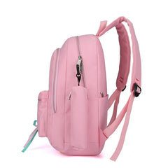 Teen Girls Canvas School Backpack Set Lace Shoulder Bag High Capacity 3 Pcs