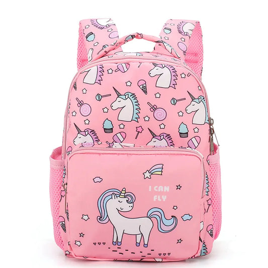 Kids School Bag Backpack Boys Girls 3-12 Years Old Cartoon Book Bag