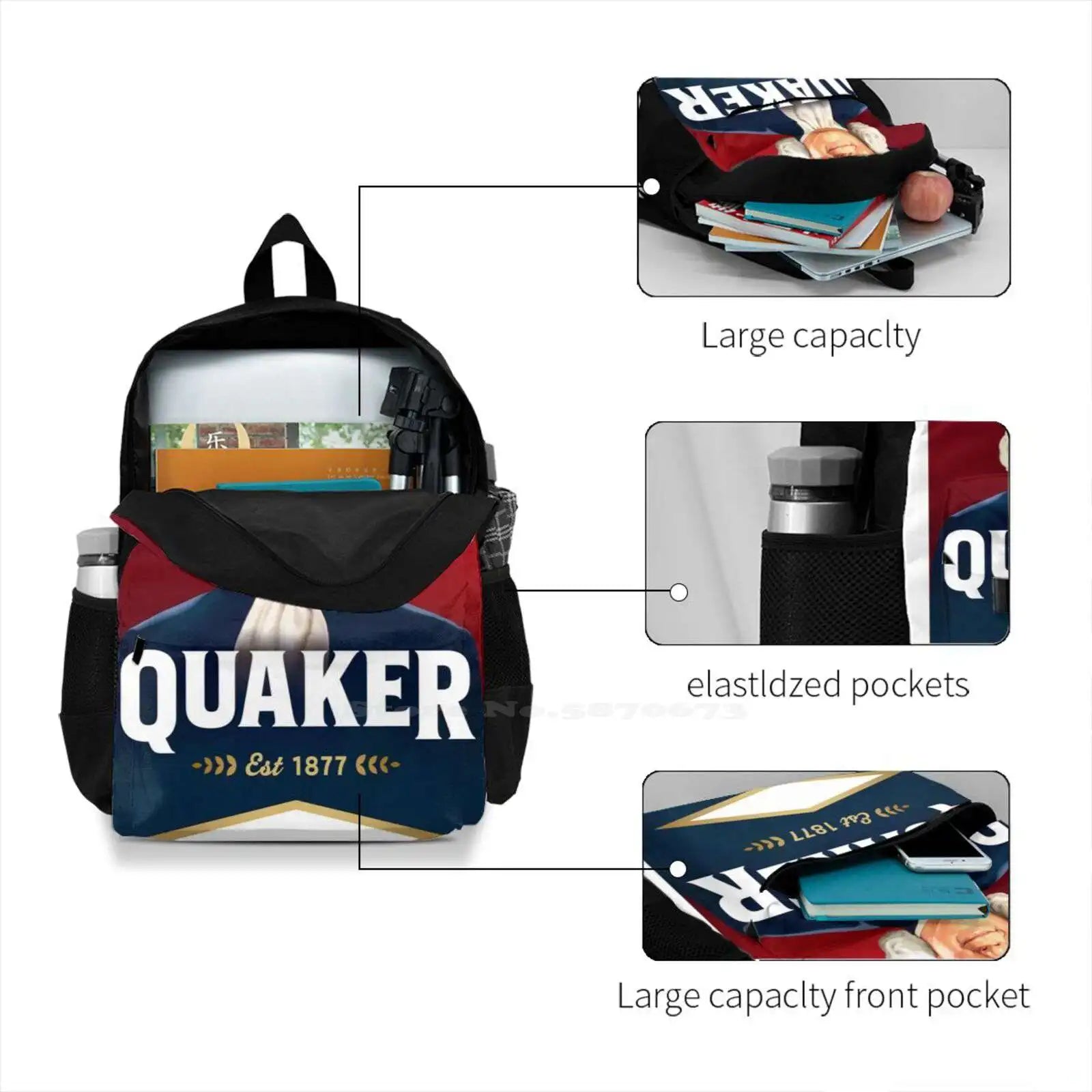Big Capacity Backpack Laptop 15 Inch School Bag