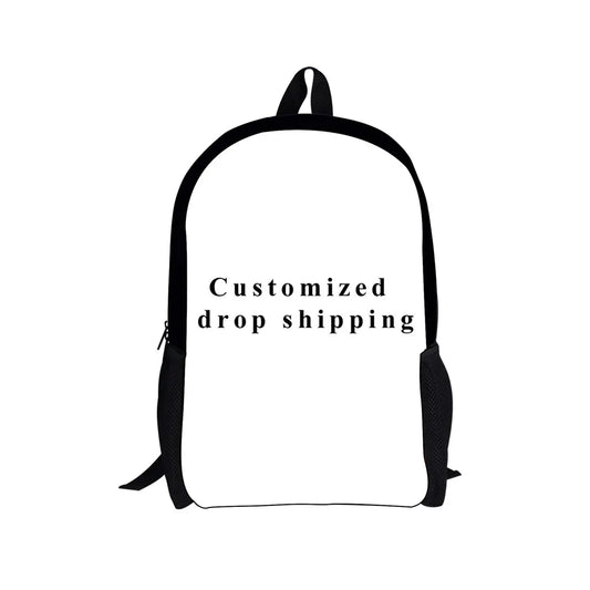 Cat Pet Hamster Print School Bag Halloween Gift Kids Book Bag
