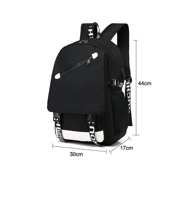 Anime Cosplay Akatsuki Sharingan Student School Shoulder Bag