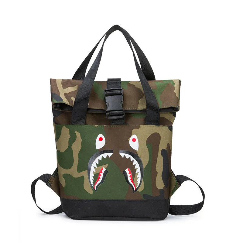 Kids Cartoon School Bag Kindergarten Canvas Backpack