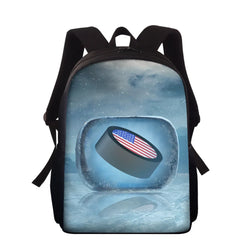 Teenager School Bag American Football Basketball Baseball Hockey Print