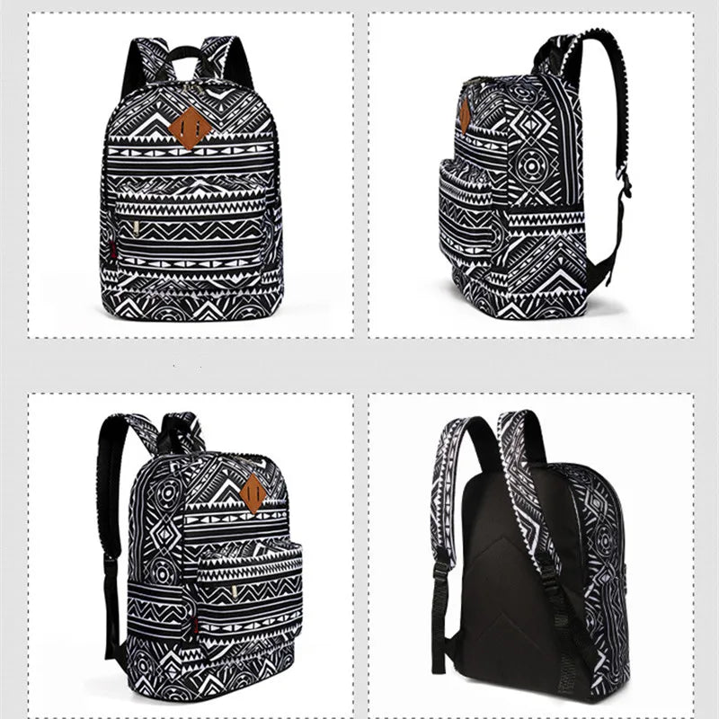 Sports Bag School Backpack Casual Student Bag Green