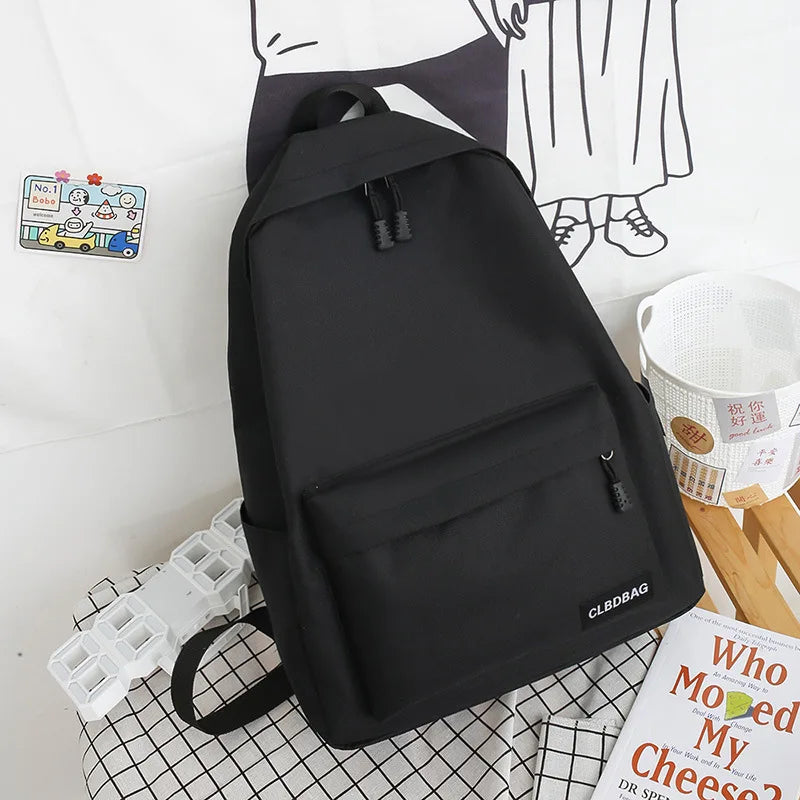 Teenage Girls School Backpack Nylon Waterproof