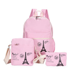Teen Girls Schoolbag Large School Backpack 3pcs/Set Rucksack
