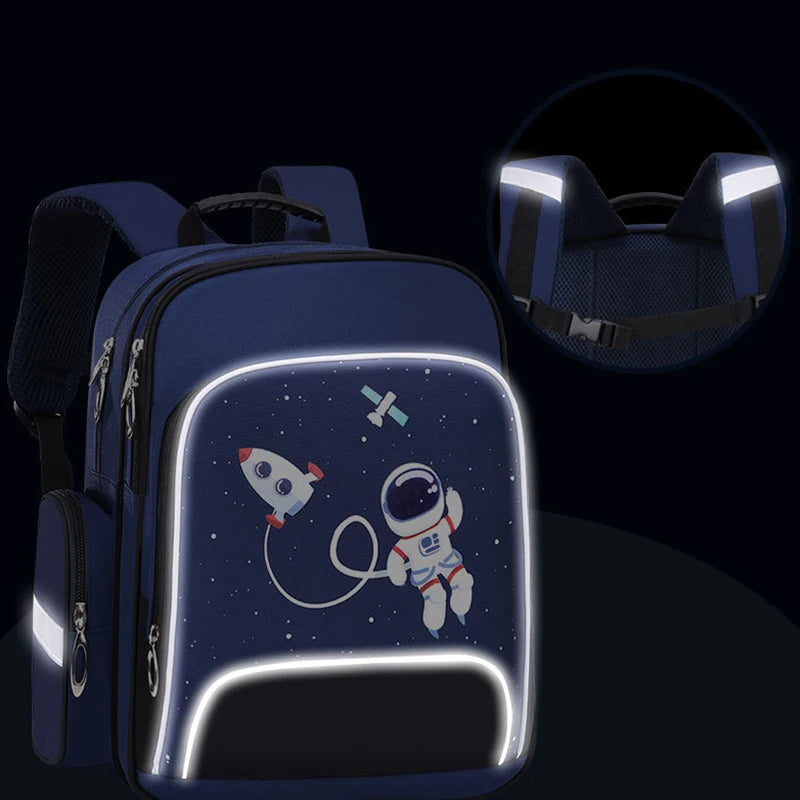 Kids Backpack Large Capacity Cartoon Girls Boys School Bag