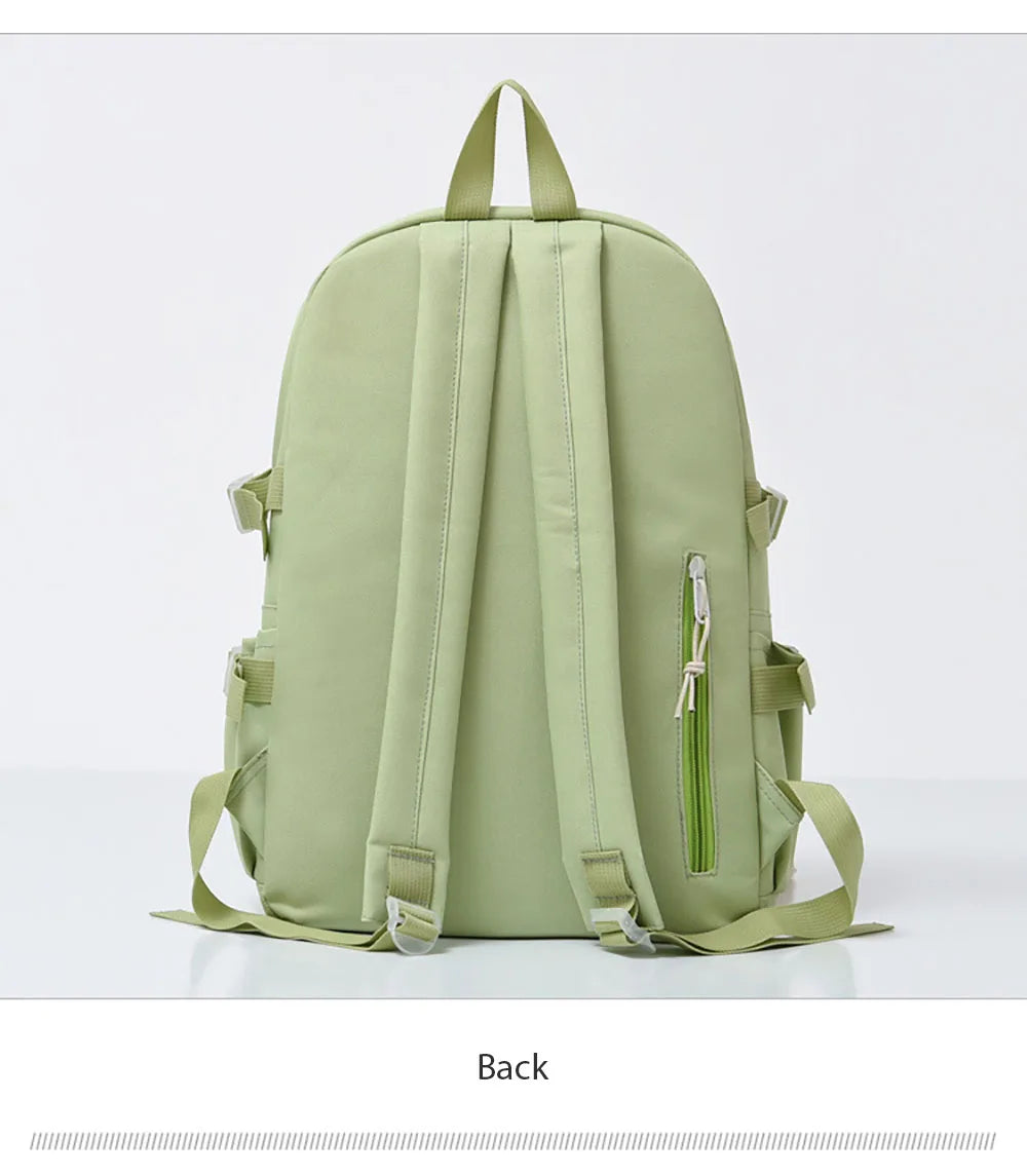 4-Piece School Girl Backpack Set Multifunction Travel Laptop Backpack