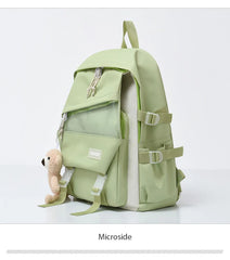 4-Piece School Girl Backpack Set Multifunction Travel Laptop Backpack