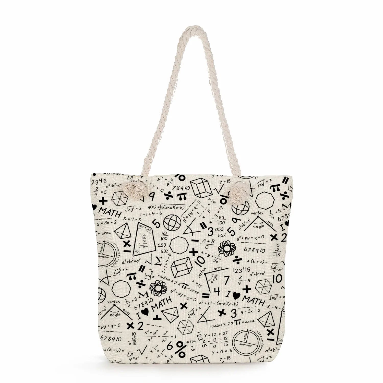 School Teacher Gift Print Schoolbag Casual Handbags High Capacity Shoulder Bag