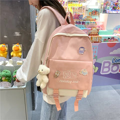 Waterproof Nylon Women Backpack for Girls Youth