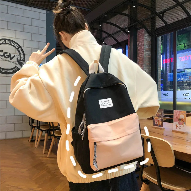 Schoolbag Female High School Students Harajuku Campus Rucksack Backpacks