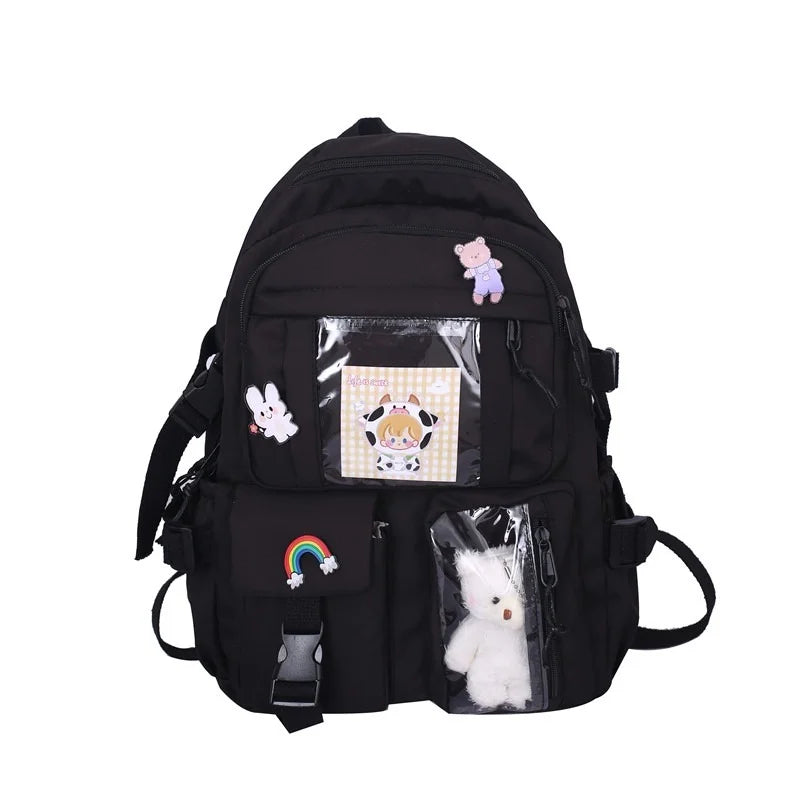 Schoolbag Girl INS Edition College Wind High School Backpack