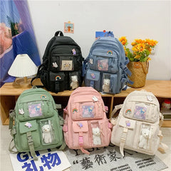 Schoolbag Girl INS Edition College Wind High School Backpack