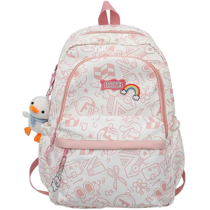 Schoolbag for Girls Middle School Students Small Fresh Backpack
