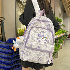 Schoolbag for Girls Middle School Students Small Fresh Backpack