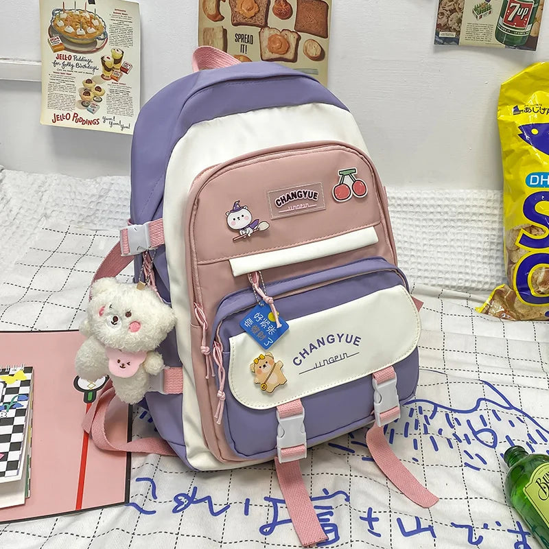 Girls Schoolbag Junior School Students Backpack