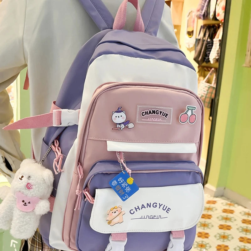 Girls Schoolbag Junior School Students Backpack