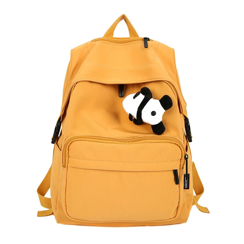 Teen Girls Waterproof Nylon Schoolbag Backpack