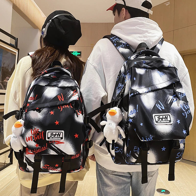 Large Capacity Schoolbag for Male Junior School Students