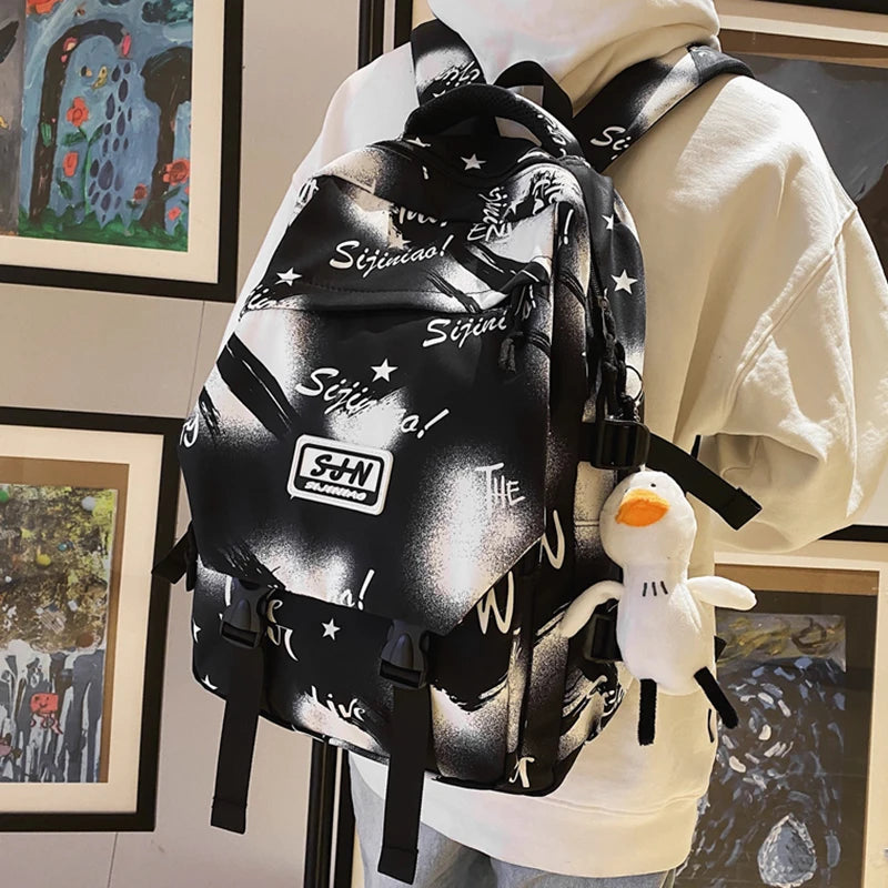 Male Junior Schoolbag with Large Capacity Computer Backpack