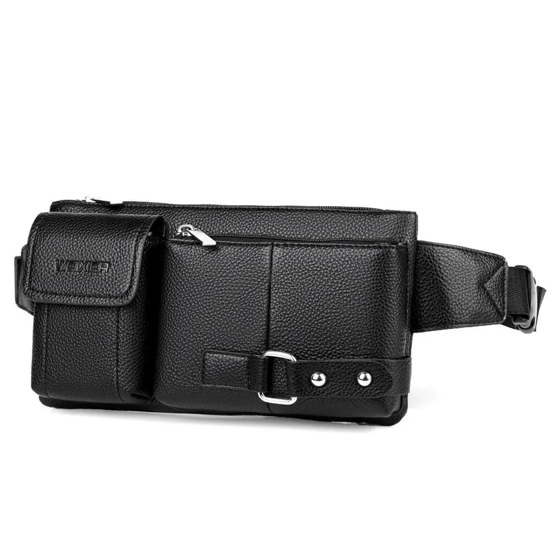 Scione Multi-functional Men Running Bag Outdoor Waist Pack Retro MEN'S Bag