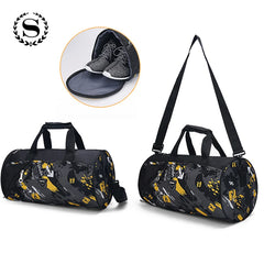 Scione Nylon Travel Sport Shoulder Bag Waterproof Duffel Handbag