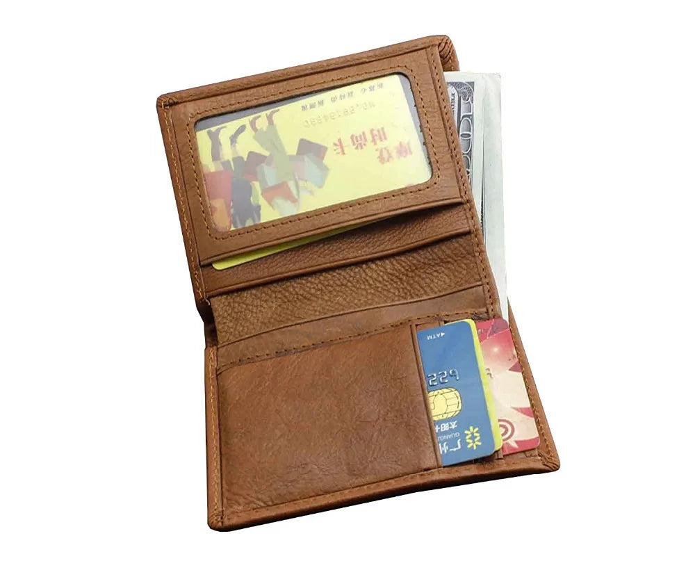 Scorpion Mens Biker Leather Wallet with Anti Theft Chains