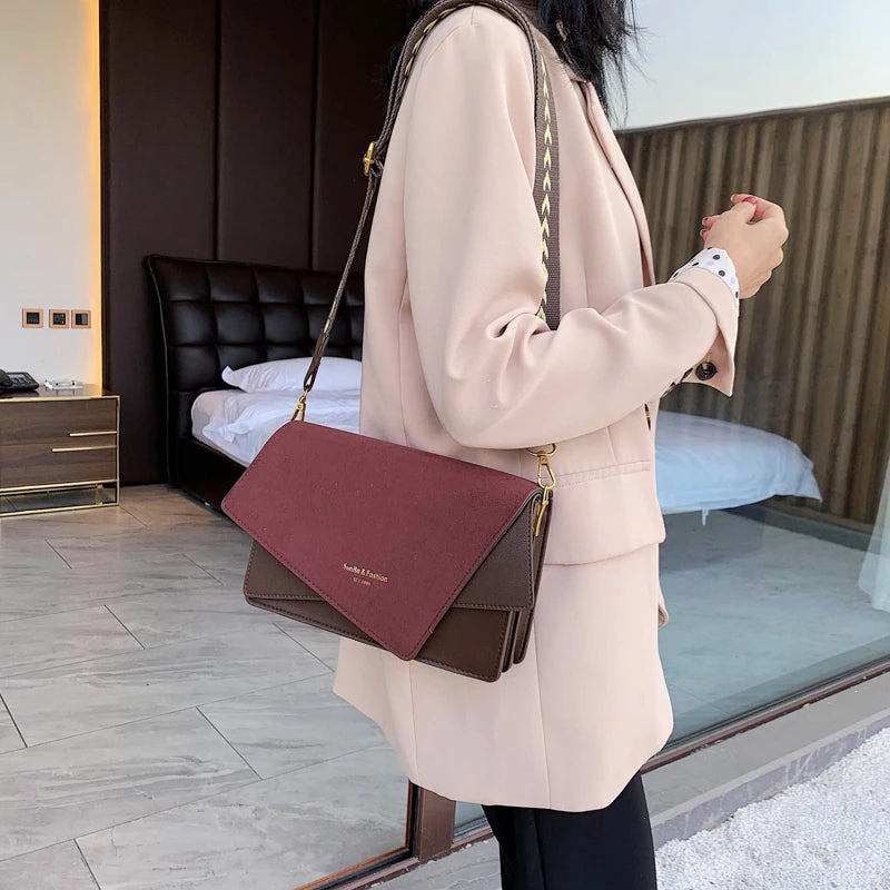 Vintage Leather Handbag Women's Crossbody Bag