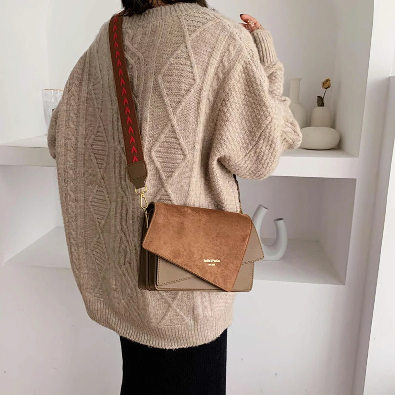 Vintage Leather Handbag Women's Crossbody Bag