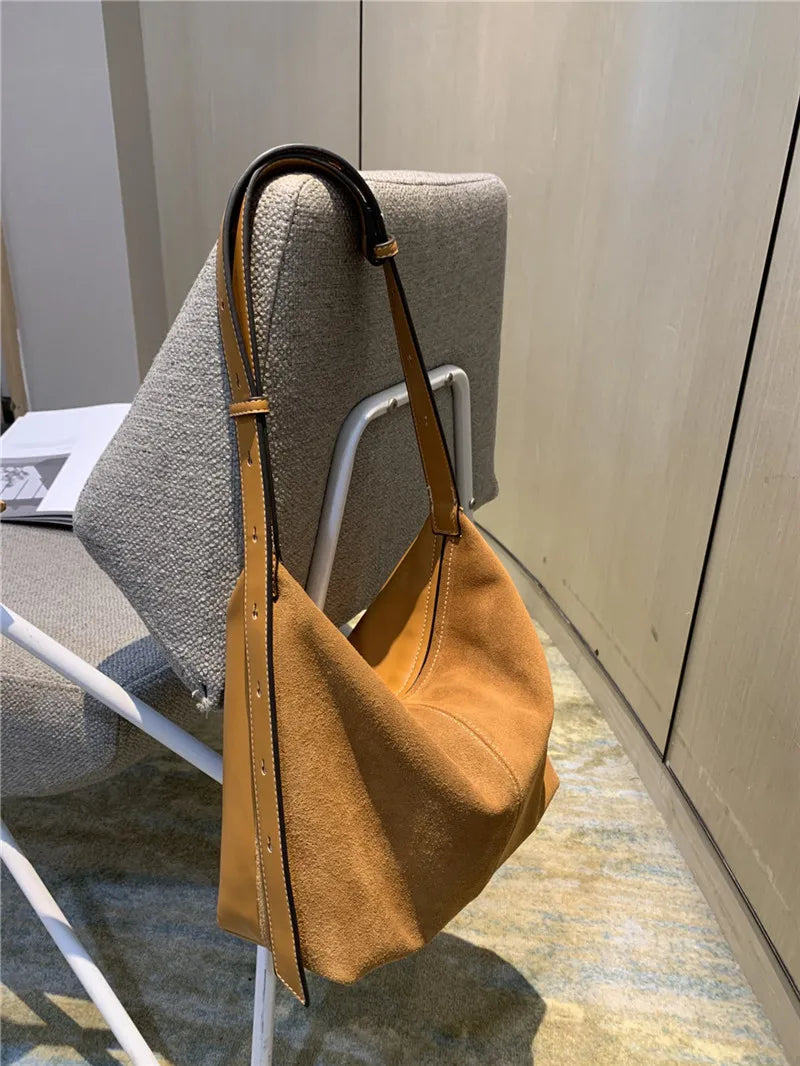 Women's Brown PU Leather Shoulder Bag
