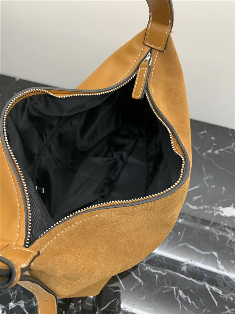 Women's Brown PU Leather Shoulder Bag