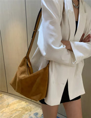 Women's Brown PU Leather Shoulder Bag