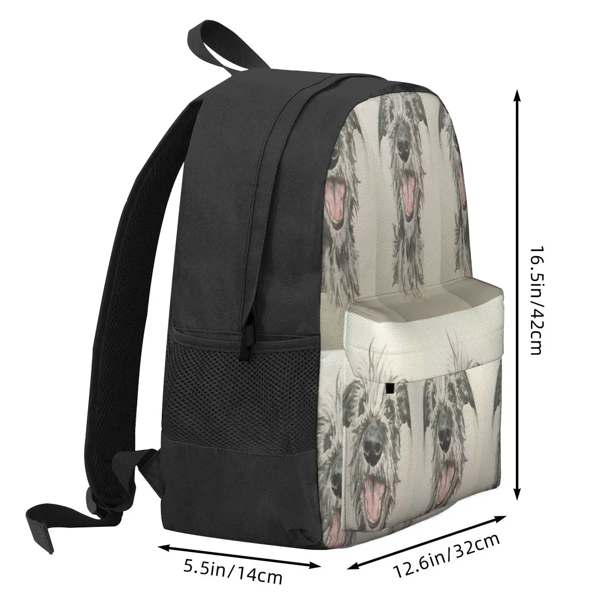 Scruffy Lurcher Backpacks for Men and Women