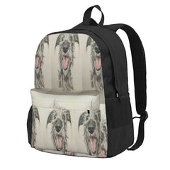 Scruffy Lurcher Backpacks for Men and Women